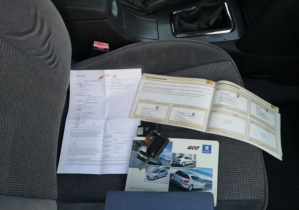 Peugeot 407 cena 11900 przebieg: 224000, rok produkcji 2005 z Ryki małe 631